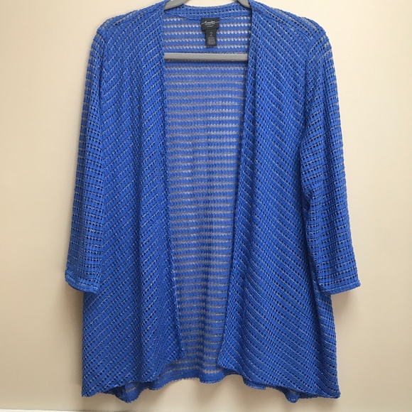 TRAVELER'S COLLECTION CHICO'S OPEN FRONT CARDIGAN - Picture 1 of 4